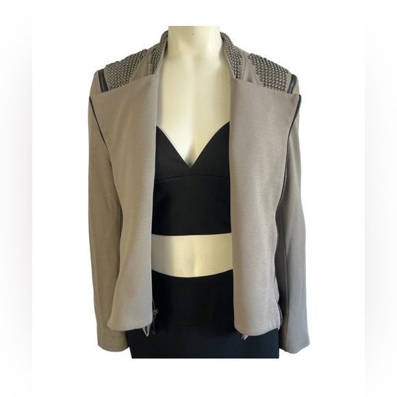 NWT 🤩MINICUCCI X MARCANIO JACKET 2 in 1 SLEEVELESS JACKET MOTO STYLE 🙌🌟 - Picture 1 of 8
